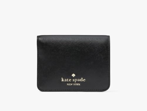 Kate Spade New York Madison Saffiano Geldbörse aus Leder, klein, Schwarz, Schwarz, Klappe von Kate Spade New York