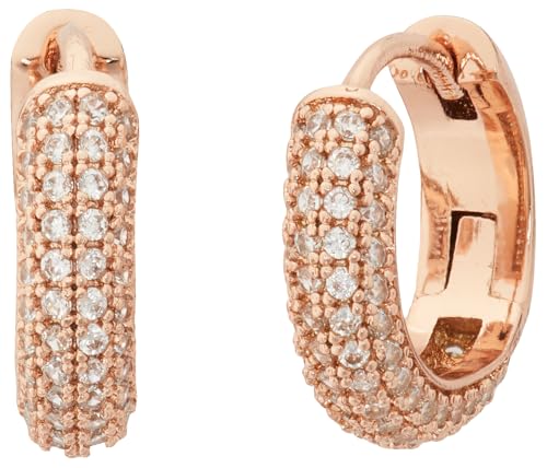 Kate Spade New York Pave Mini Huggies, klar/Rose von Kate Spade New York