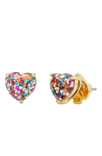 Kate Spade New York Glitter Heart Studs, Multi Glitter von Kate Spade New York