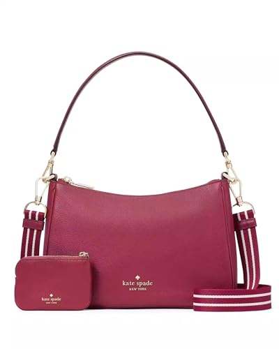 Kate Spade Rosie Schultertasche aus Leder, Dark Raspberry, Small von Kate Spade New York