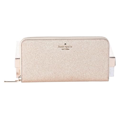 Kate Spade Shimmy Lametta Glitter Box Große Continental Geldbörse Glitter, Gold, Große Brieftasche von Kate Spade