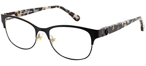 Kate Spade Unisex Carolina Sonnenbrille, Black, 49 von Kate Spade New York