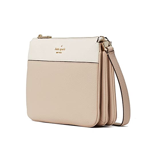 kate spade crossbody purse for women Leila triple gusset crossbody (Warm beige) von Kate Spade New York