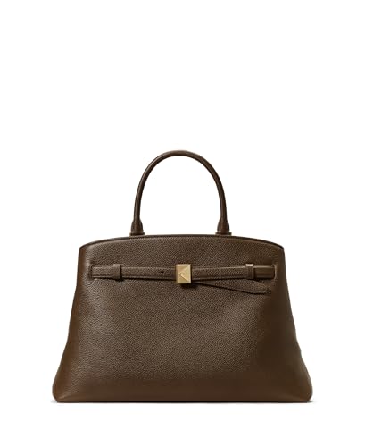 kate spade new york Deco Pebbled Leather Large Satchel, Burnt Sage, Einheitsgröße von Kate Spade New York