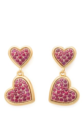 kate spade new york Ohrstecker in Herz-Pavé-Fassung, Drop, Zirkonia, Zirkonia von Kate Spade New York