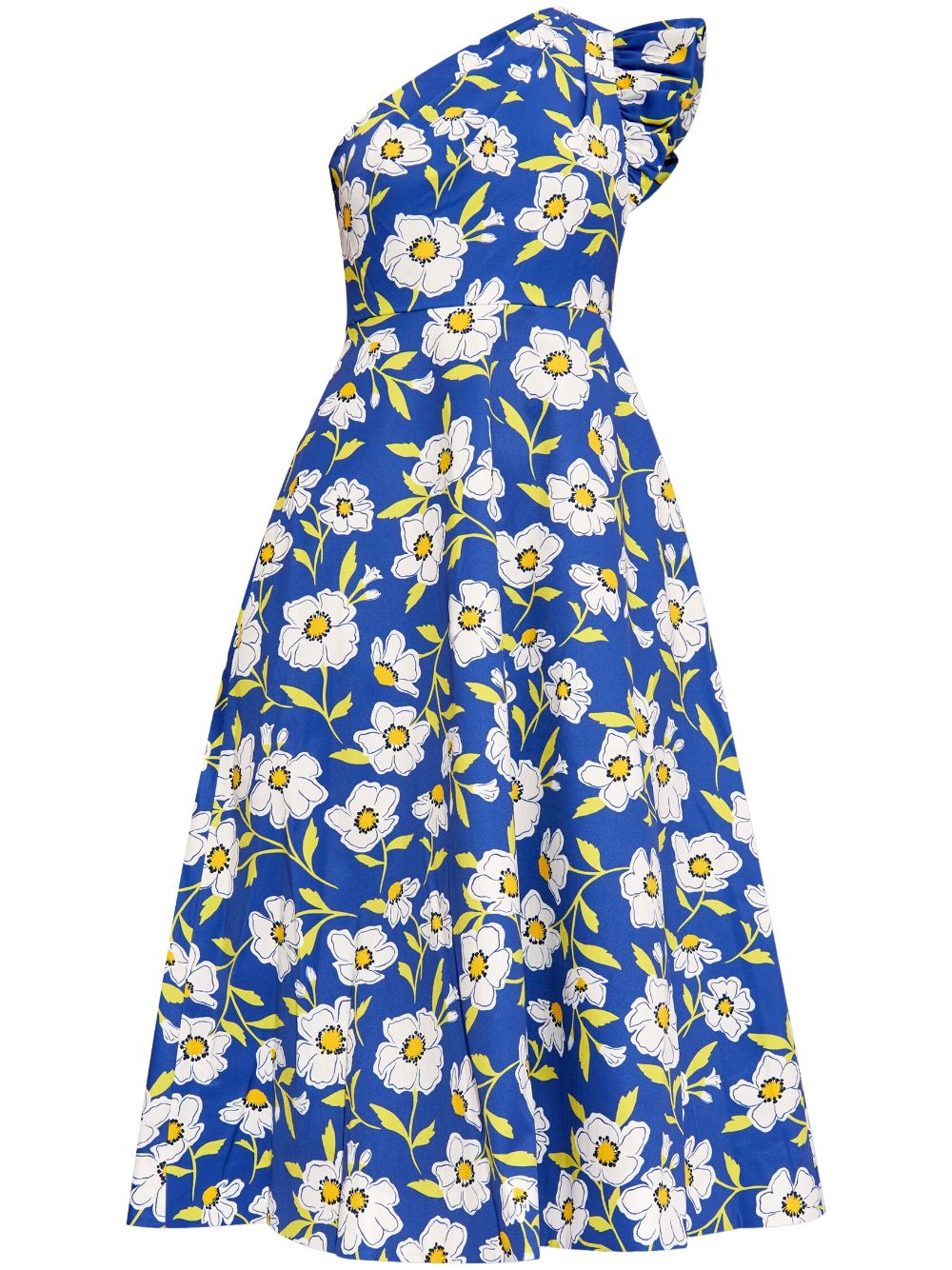 Kate Spade Midikleid mit Blumen-Print - Blau von Kate Spade