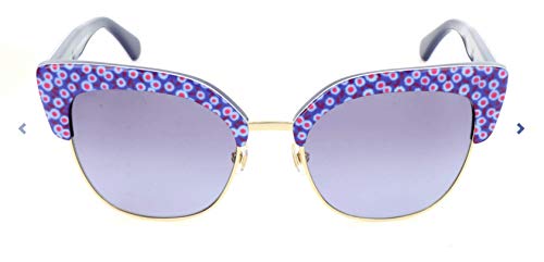 kate spade VDN 53 19 140 Karri/S Cateye Sonnenbrille 53, Pattern Blue Blue von Kate Spade