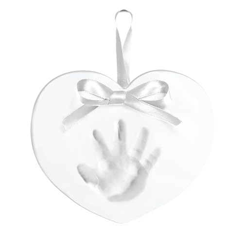 Kate & Milo Handprint and Footprint Heart Keepsake, Baby's First Christmas Ornament, Newborn Handprint or Footprint Clay Kit, Easy No-Bake DIY Clay Impression, Christmas Baby Gift, Heart Kate & Milo Handprint and Footprint Heart Keepsake, Baby's First Christmas Ornament, Newborn Handprint or Footprint Clay Kit, Easy No-Bake DIY Clay Impression, Christmas Baby Gift, Heart von Kate & Milo
