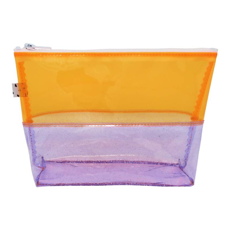 Orange & Lila Glitzer Jelly Kulturtasche | Neon Gelee Beutel Pvc Kunststoffreißverschlussbeutel Orange & Lila Glitzer Jelly Kulturtasche | Neon Gelee Beutel Pvc Kunststoffreißverschlussbeutel von KateCornShop