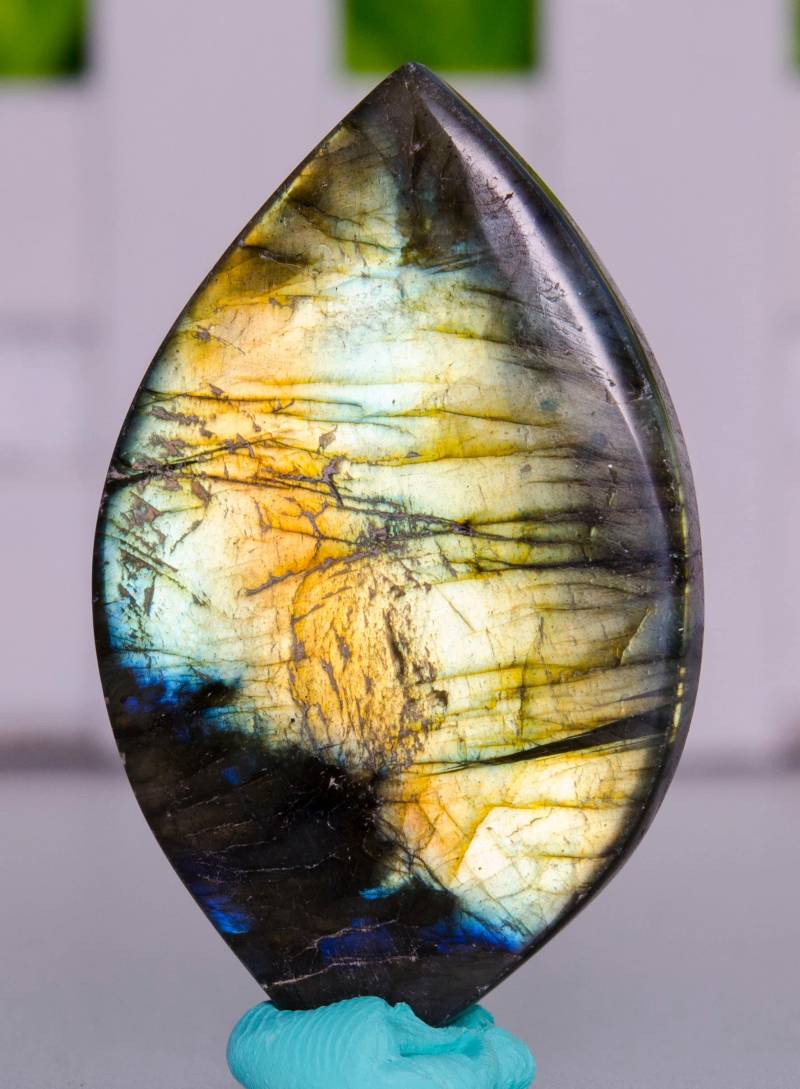 Labradorit Gelb Blitz Seltene Naturstein Poliert Perle Stein Scheibe Für Schmuckherstellung-Dekor-Anhänger-Halskette-Armband-Geschenk Sie von KateGemStones