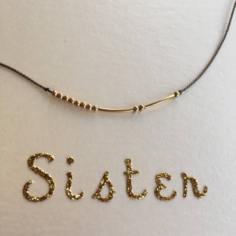 Schwester - Morse-Code Halskette von SimplyKateCollection