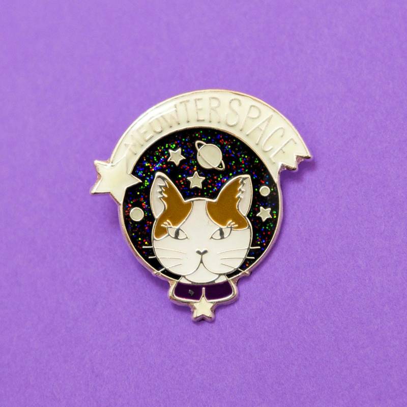 Meowterspace - Harten Zahnschmelz Anstecknadel Meowterspace - Harten Zahnschmelz Anstecknadel von KateandCait