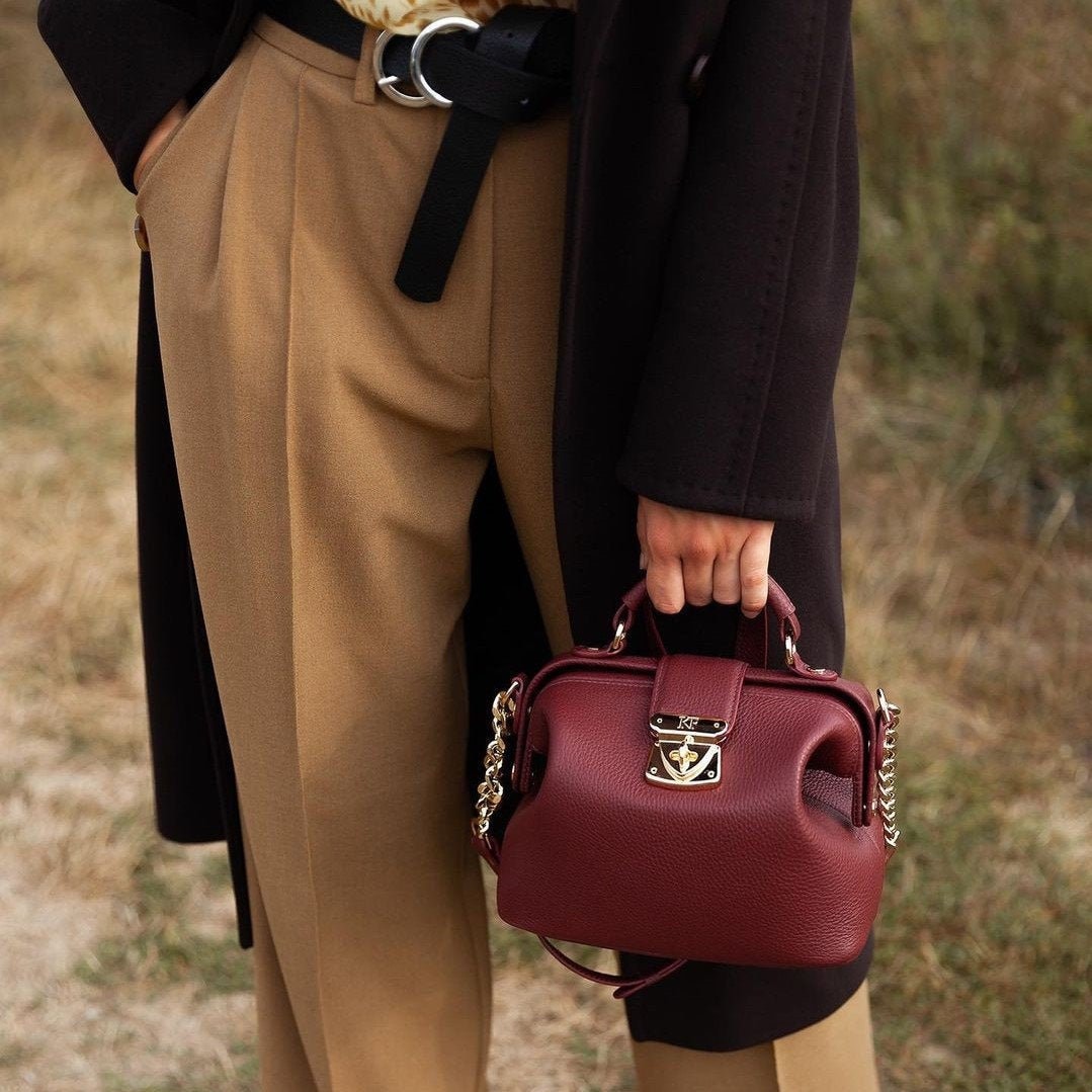 Doktortasche Aus Leder Damen Umhängetasche, Katerina Fuchs von KaterinaFoxBags