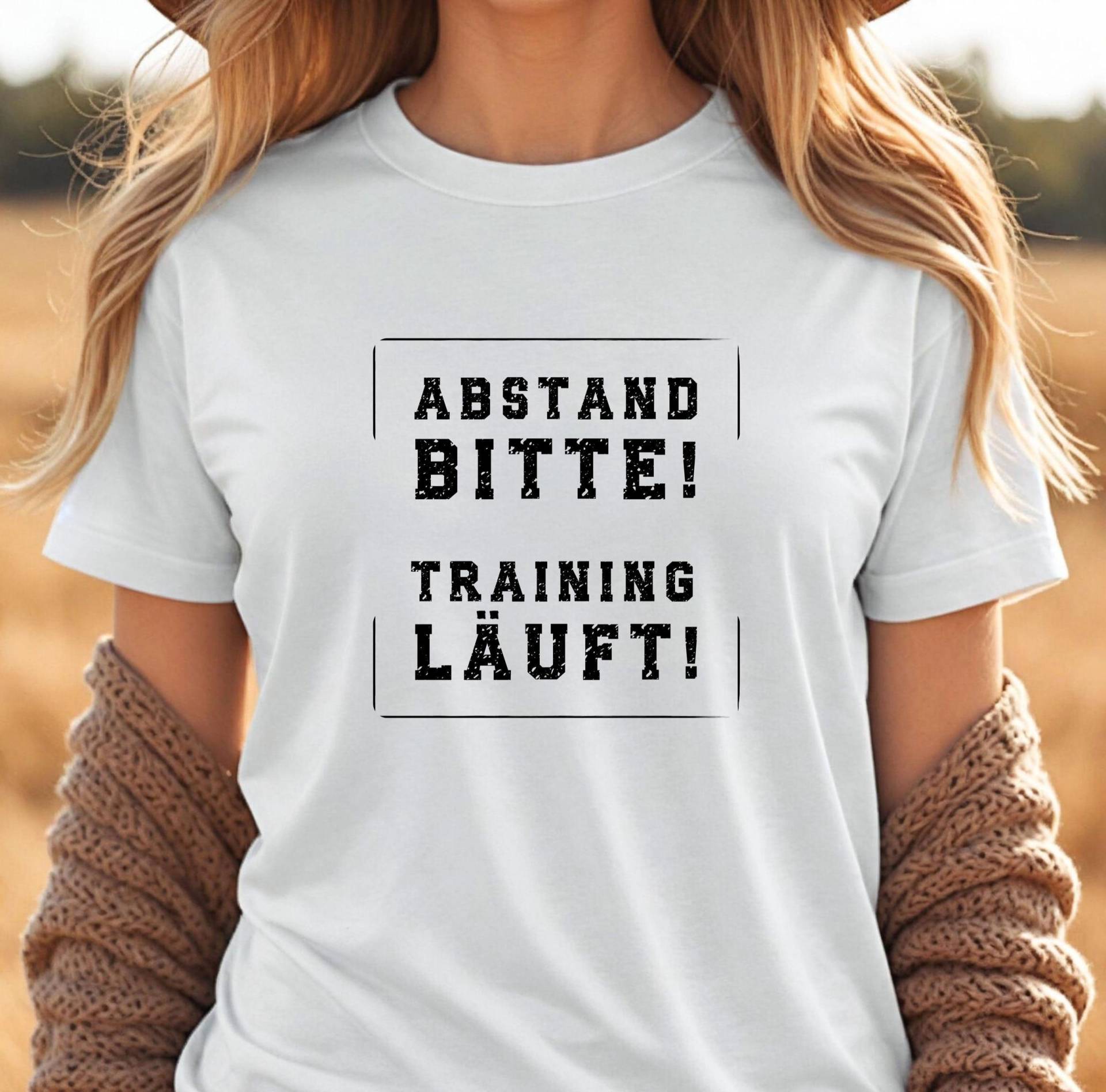 Hundetraining T-Shirt Abstand Bitte, Statement Damen, Geschenk Hundehalter & Hundetrainer, Trainingshinweis Shirt, Hund Im Training von KatesPrintDesign