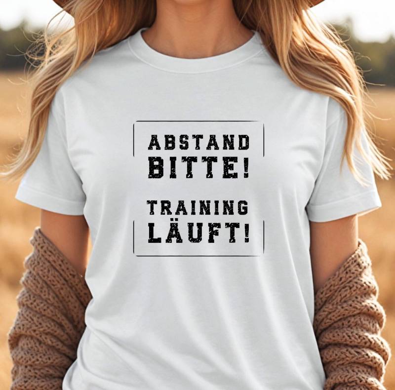 Hundetraining T-Shirt Abstand Bitte, Statement Damen, Geschenk Hundehalter & Hundetrainer, Trainingshinweis Shirt, Hund Im Training von KatesPrintDesign