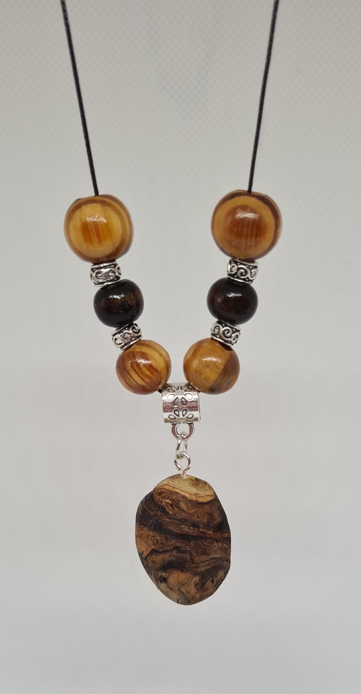 Perlenkette Baumperle von KathKreativ