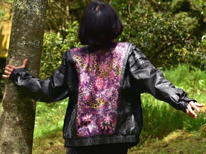 Leather Jacket Handpainted Leather Jacket Handpainted von KathLoewe