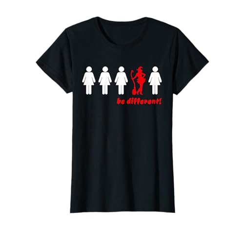 Hexen Shirt Hexe be different sei anders Damen Mädchen T-Shirt von Katharina Fairytale
