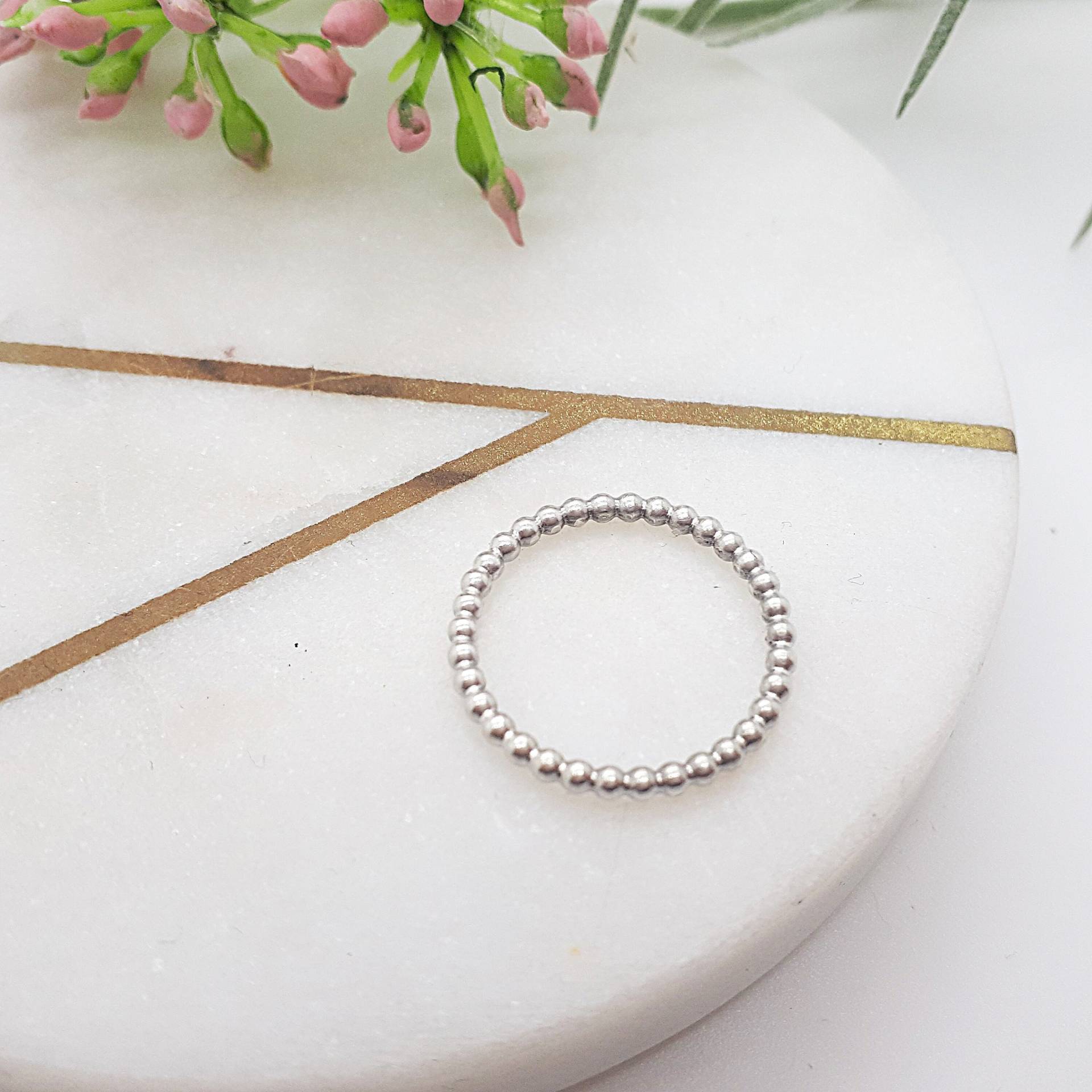 Ring Silber 925, Stapelring, Kugelring 2 Mm, Geschenke Für Sie, Silberring, Freundschaftsring, Sammelring von KatharinaVeySchmuck