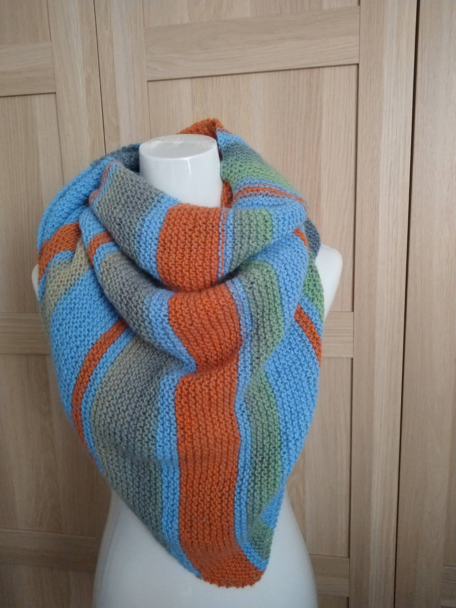 Dreieckstuch Handgestrickt, Multicolor Dreieckstuch Handgestrickt, Multicolor von KatharinasSchaetze