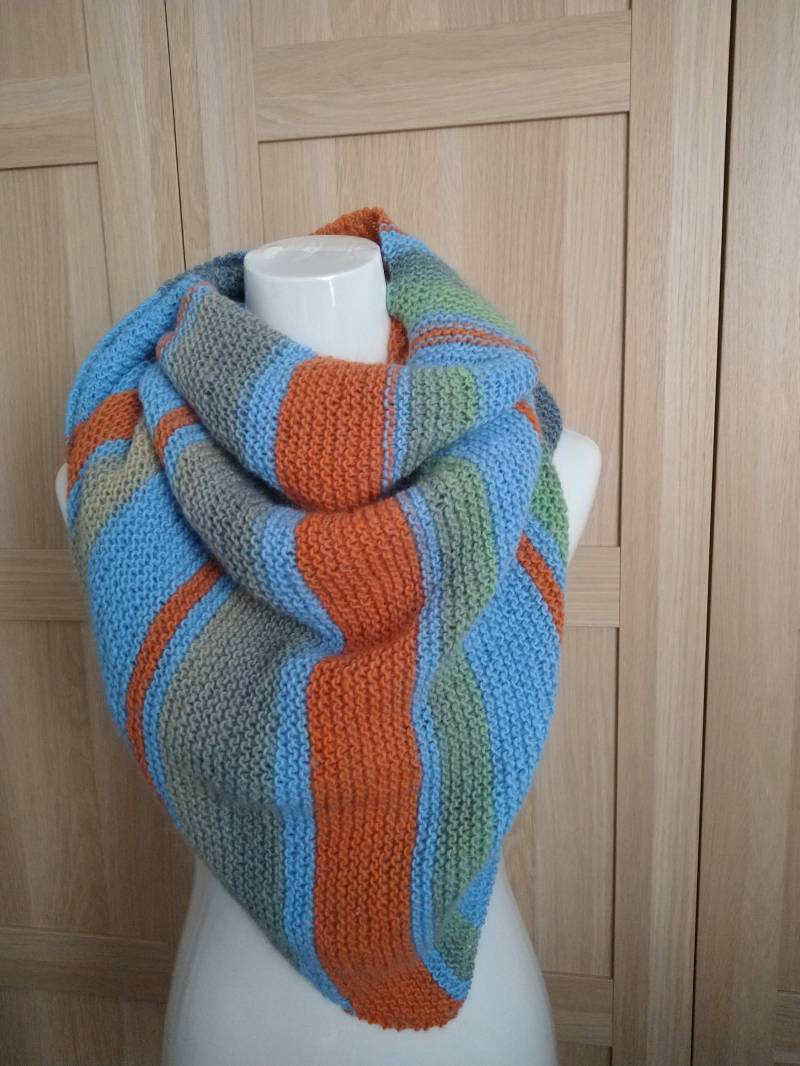 Dreieckstuch Handgestrickt, Multicolor Dreieckstuch Handgestrickt, Multicolor von KatharinasSchaetze