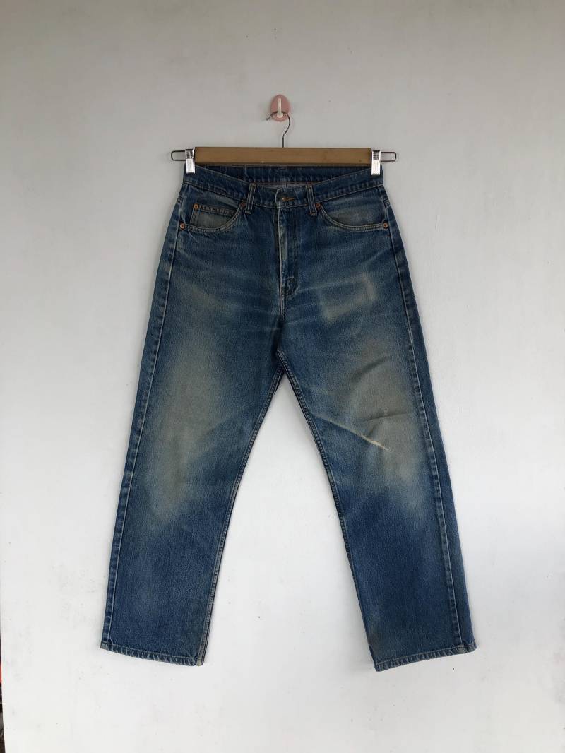 W29 Vintage Levis 612 Orange Tab Zerrissene Jeans Y2K Frauen High Rise Hose Levi's Stonewash Faded Denim Girlfriend Größe 29x28 von KatherineLuxuryShop