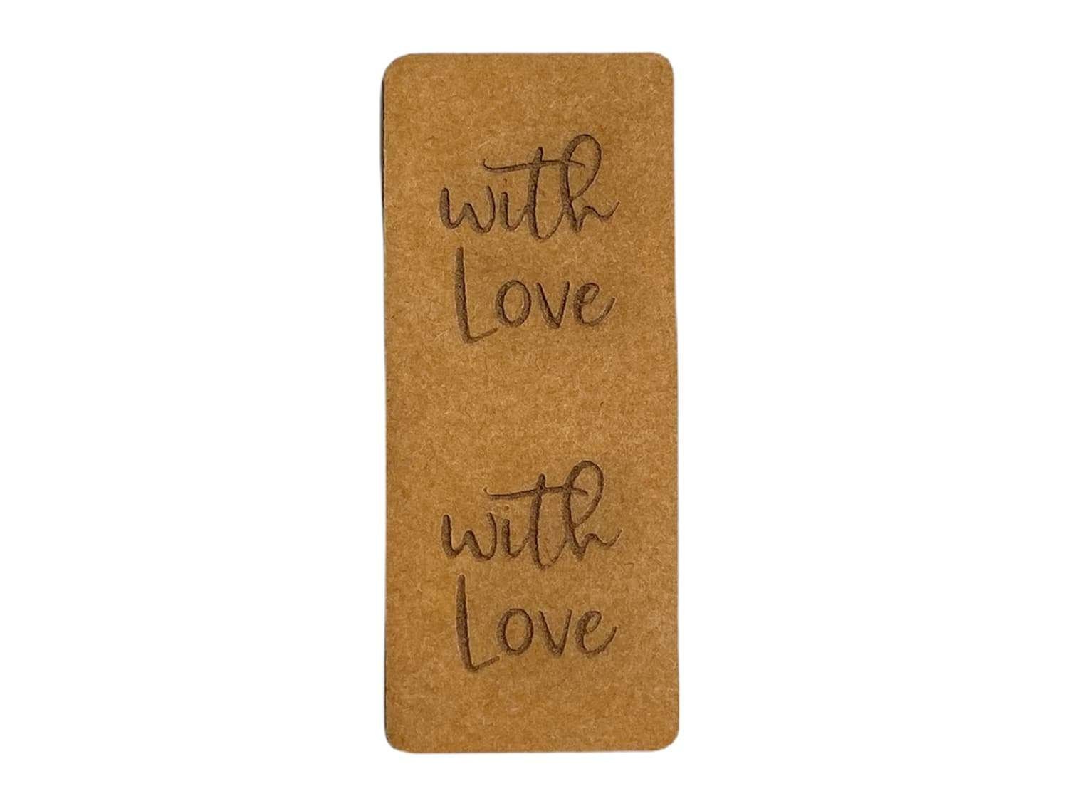 5 Stück Snappap Klapplabels Mit Spruch With Love - Labels Zum Aufnähen 5 Stück Snappap Klapplabels Mit Spruch With Love - Labels Zum Aufnähen von KathiKunterbuntShop