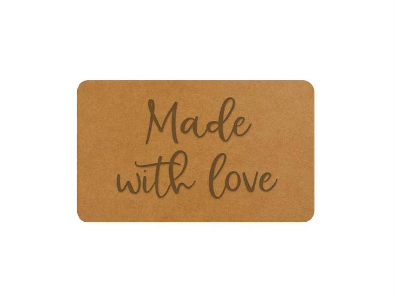 5x Snappap Label - Made With Love 5x Snappap Label - Made With Love von KathiKunterbuntShop