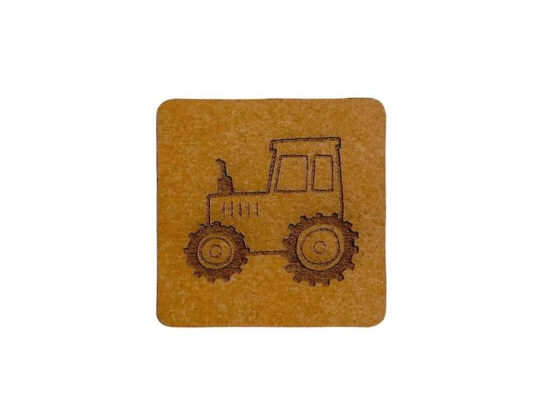 5x Snappap Label - Quadrat Traktor 5x Snappap Label - Quadrat Traktor von KathiKunterbuntShop