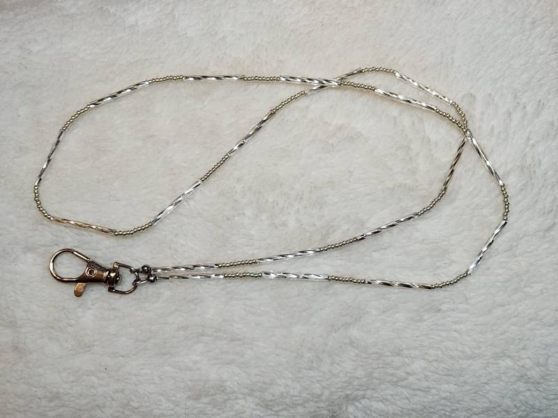 Lanyard/Ausweishalter | Silver Twist Lanyard/Ausweishalter | Silver Twist von KathiesJewelryDesign