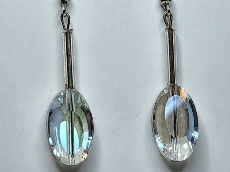 Oval Glas Ohrringe | E32 Oval Glas Ohrringe | E32 von KathiesJewelryDesign