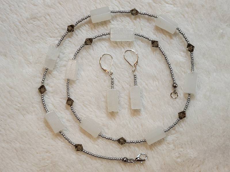 Perlmutt Halskette & Ohrringe | N14 Perlmutt Halskette & Ohrringe | N14 von KathiesJewelryDesign