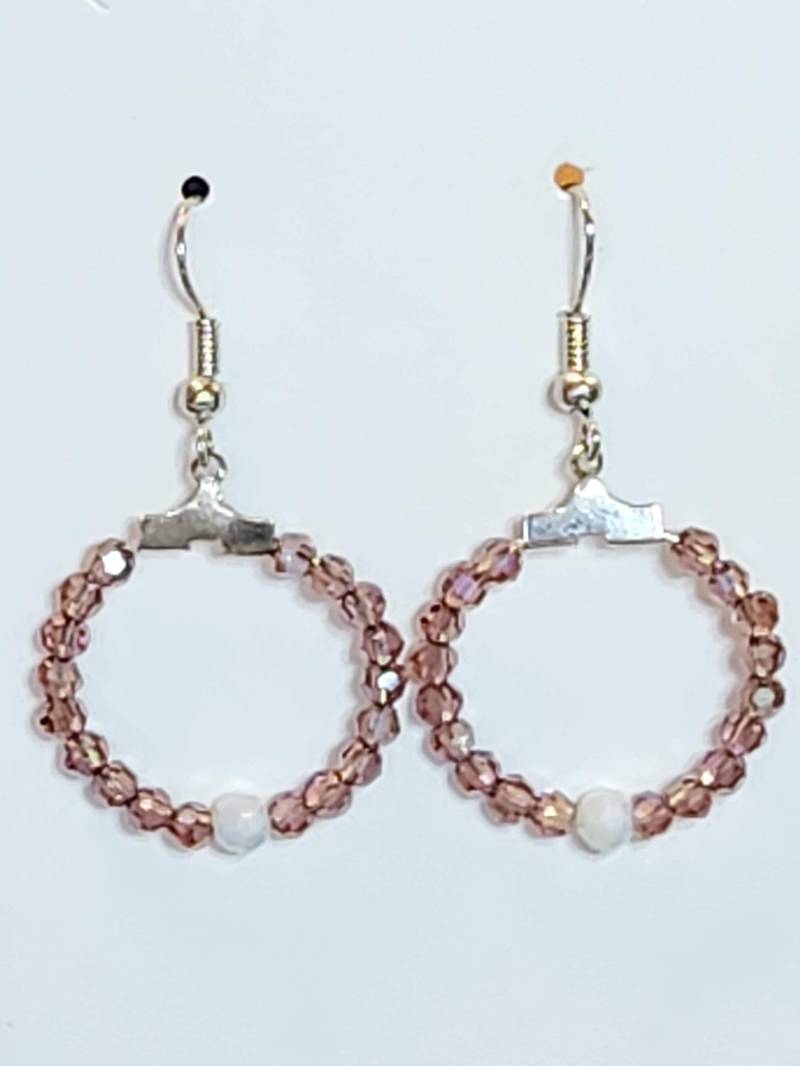 Violette Doppelkegel Creolen | E41 Violette Doppelkegel Creolen | E41 von KathiesJewelryDesign