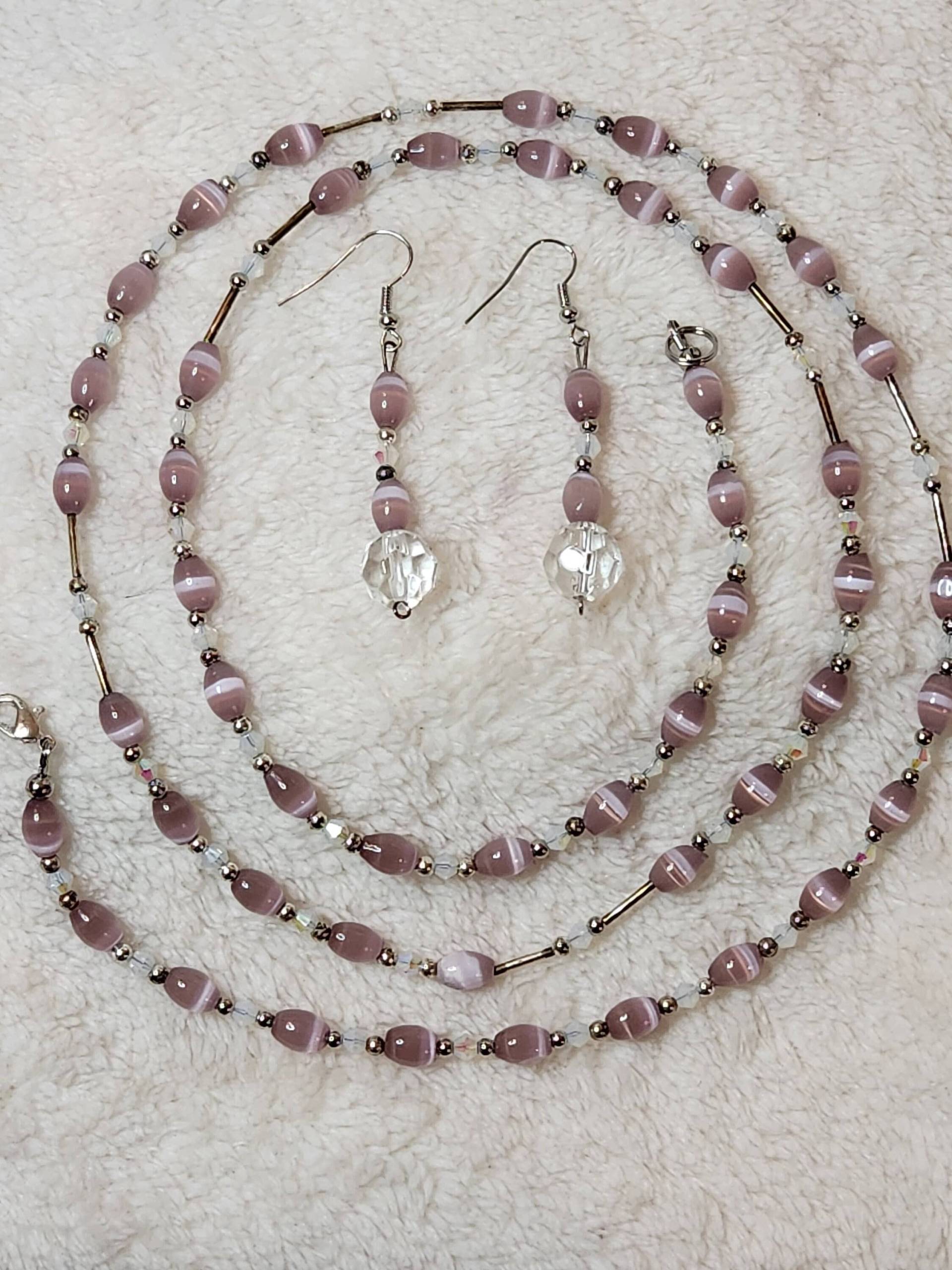 Weiche Lavendel Glas Perlen Set | N23 Weiche Lavendel Glas Perlen Set | N23 von KathiesJewelryDesign