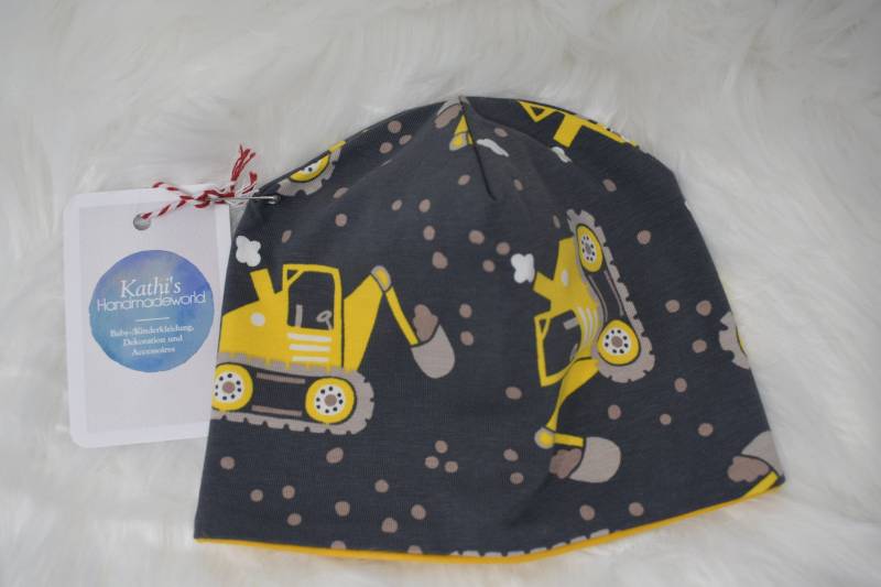 Beanie "Bagger - Gelb" von KathisHandmadeworld