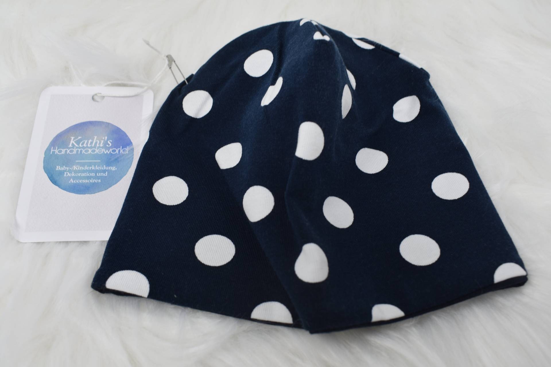 Beanie "Dots Blue" Beanie "Dots Blue" von KathisHandmadeworld