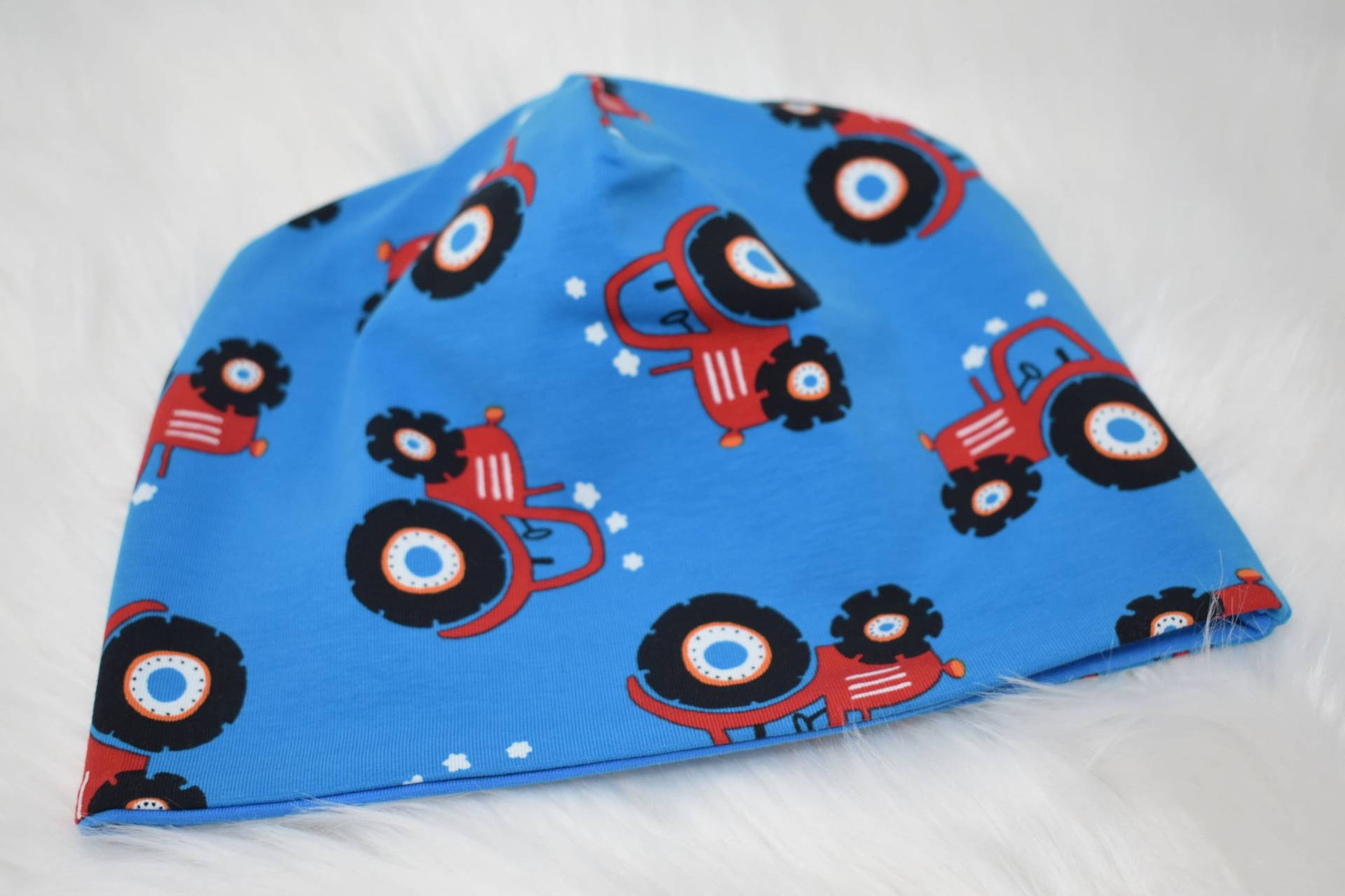 Beanie "Traktor - Türkis" von KathisHandmadeworld