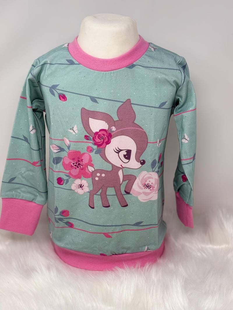 Langarmshirt "Bambi - Mint" von KathisHandmadeworld