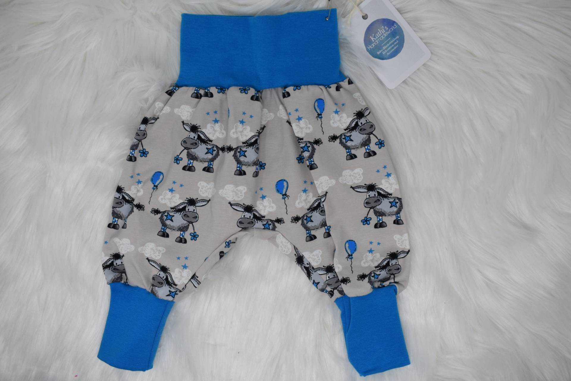 Pumphose "Donkey Lou - Grau/Türkis" von KathisHandmadeworld