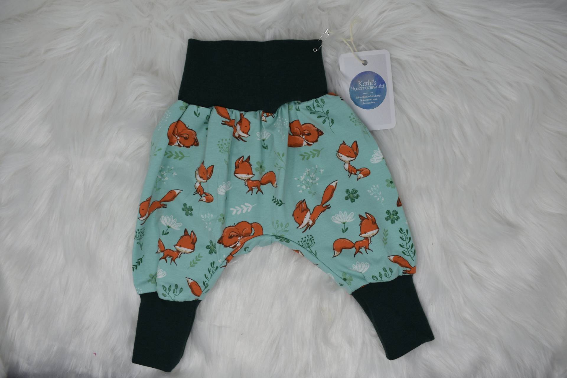Pumphose "Sweet Animals - Fox Mint" von KathisHandmadeworld