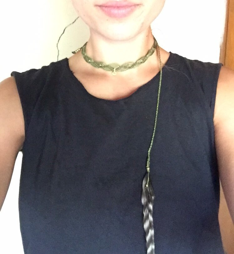 Boho Halskette Oder Stirnband Aus Makramee Boho Halskette Oder Stirnband Aus Makramee von KathitschkaMacrame