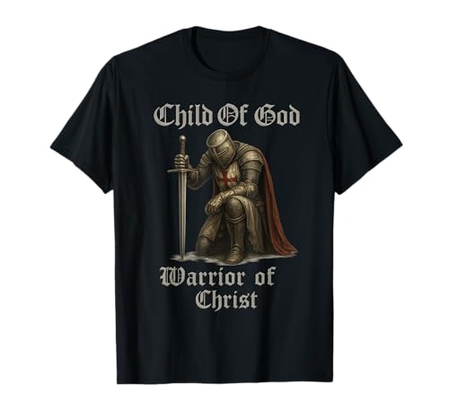 Kind Gottes, Krieger Christi - katholischer Ritter T-Shirt Kind Gottes, Krieger Christi - katholischer Ritter T-Shirt von Katholische Geschenke & Co.