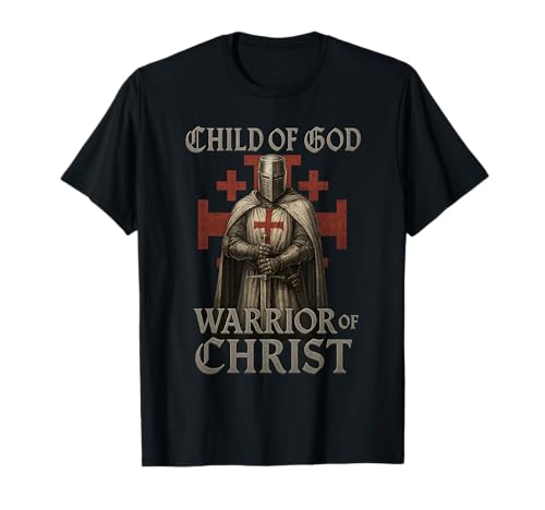 Kind Gottes - Krieger Christi - katholisch T-Shirt von Katholische Geschenke & Co.