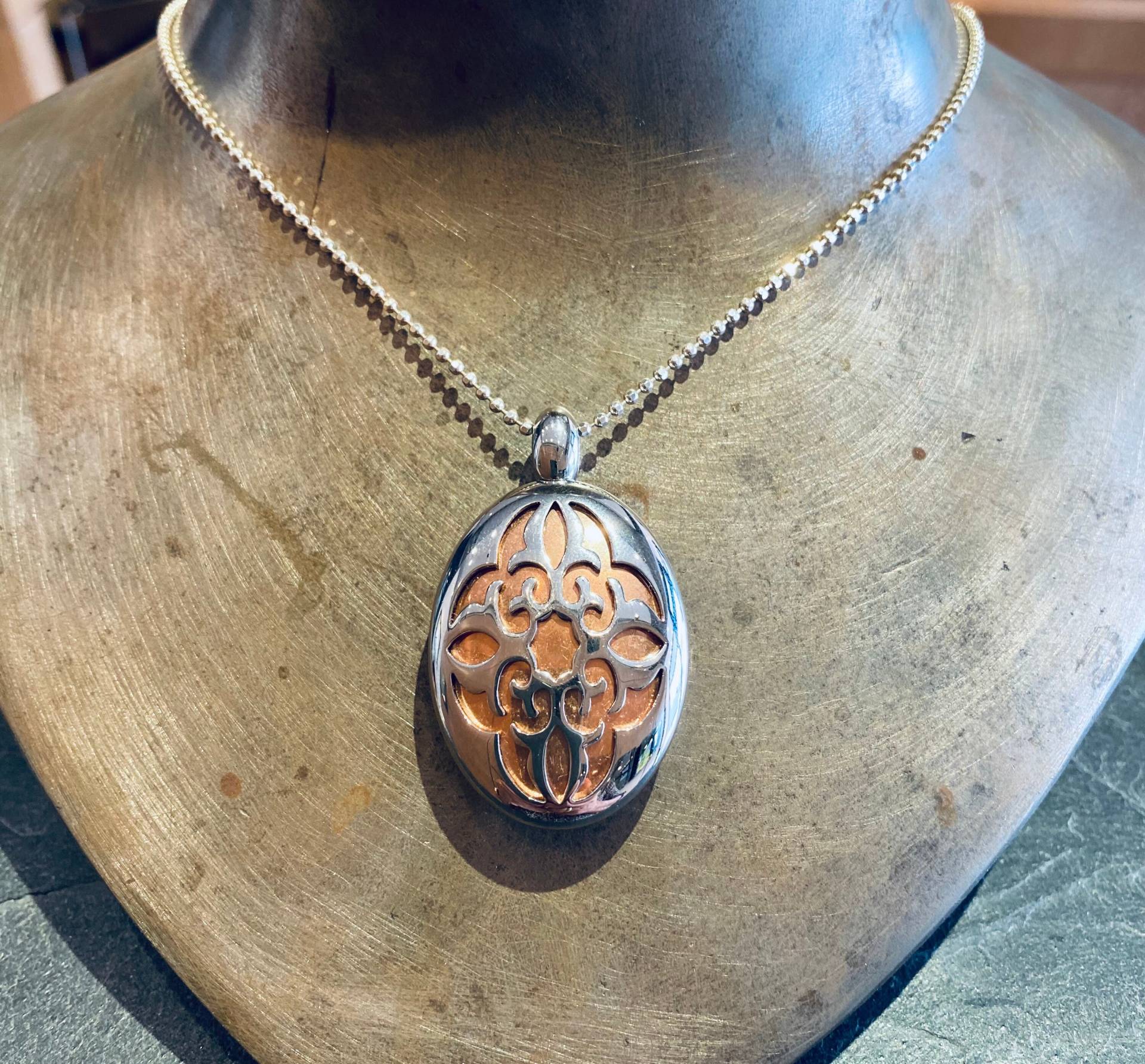 Anhänger Medaillon Edelstahl Anhänger Medaillon Edelstahl von KathrinsKettenkram