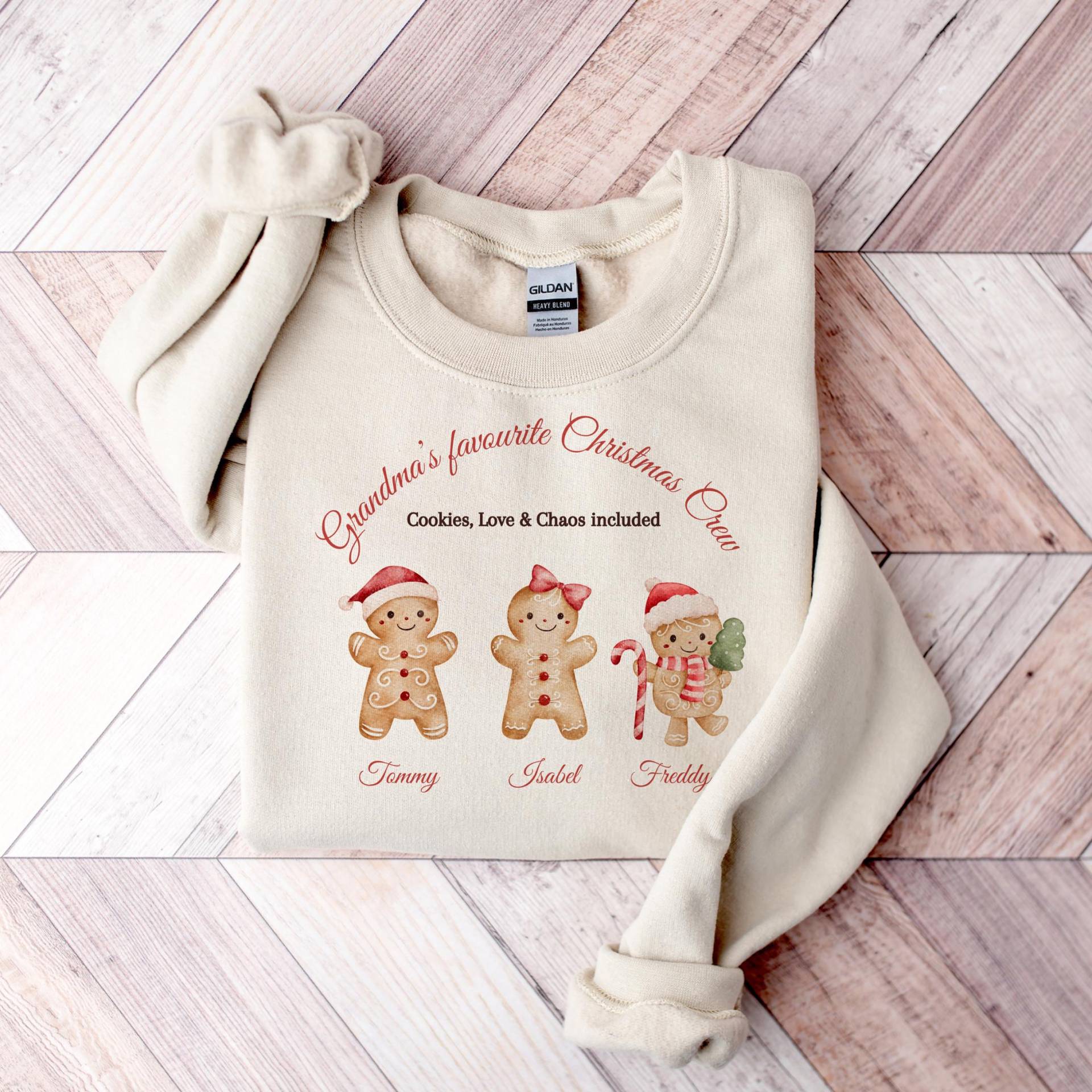 Funny Sweater|Grandma's Favourite Christmas Crew|Family Gift |Gildan 18000 von KathscheKadabra