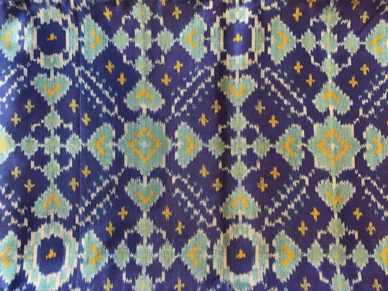 Doppelte Ikat Seide Sari Aus Indien von KathySolomon