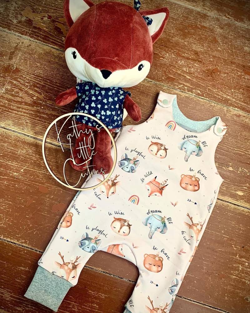 strampler „Boho Tier-Parade" von KathysLittleCuties