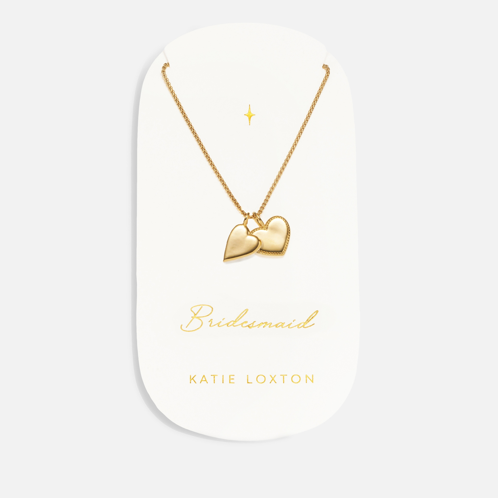 Katie Loxton Bridesmaid Charm 18-Karat Gold-Plated Necklace von Katie Loxton