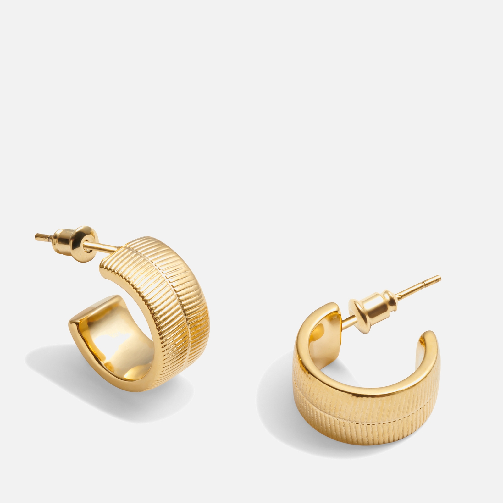 Katie Loxton Ciana Snake Huggie 18-Karat Gold-Plated Hoop Earrings von Katie Loxton