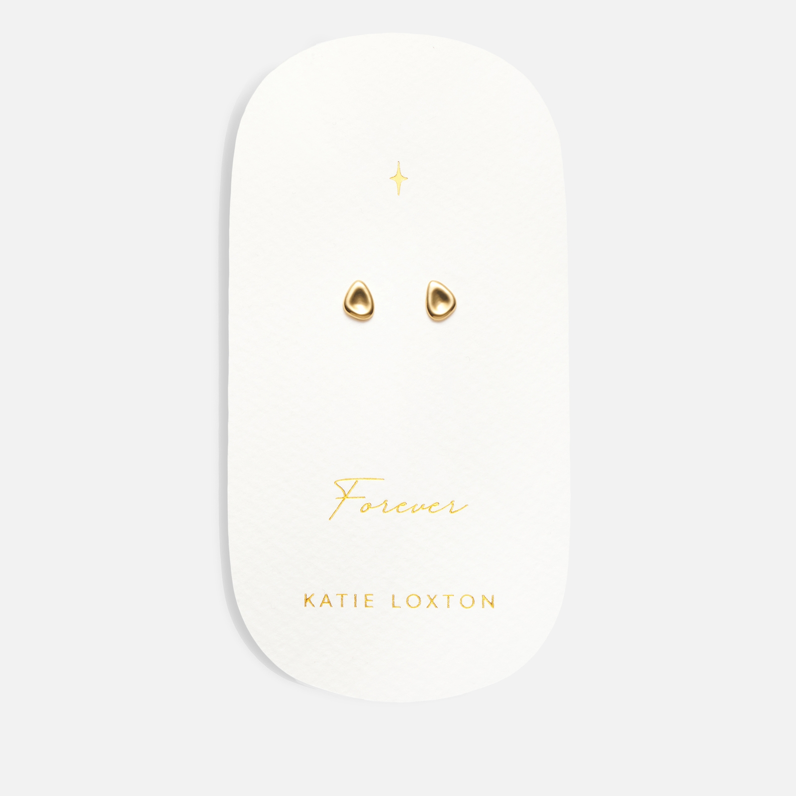 Katie Loxton Forever Stud Pebble 18-Karat Gold-Plated Earrings von Katie Loxton